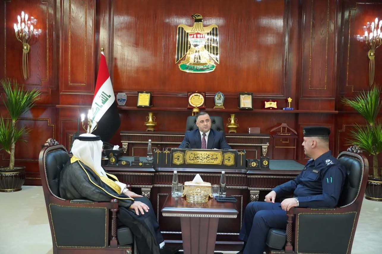 محافظ صلاح الدين يلتقي وفدًا من عشيرة البوعلي الجاسم