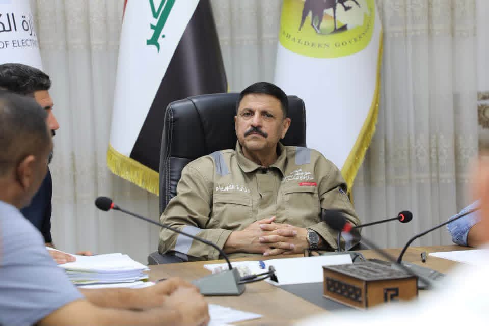 تنفيذاً لتوجيهات محافظ صلاح الدين.. مدير فرع توزيع الكهرباء يترأس اجتماعاً لمتابعة نسب إنجاز المشاريع
