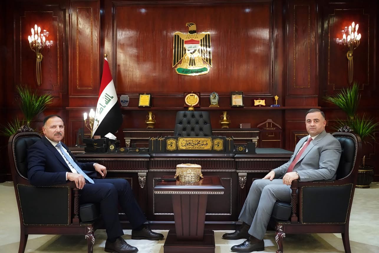 محافظ صلاح الدين يستقبل رئيس محكمة استئناف المحافظة ويبحث تعزيز التعاون المشترك
