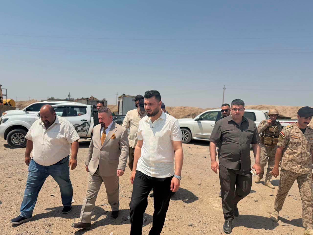 معاون محافظ صلاح الدين يتفقد موقع الطمر الصحي في منطقة النباعي ويبحث معالجة آثاره البيئية والصحية