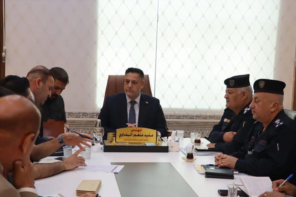 تنفيذًا لتوجيهات محافظ صلاح الدين السيد هيثم الزهوان، ترأس النائب الفني لمحافظ صلاح الدين المهندس مفيد البلداوي اجتماع اللجنة الخاصة بمتابعة وحماية محصول الحنطة للموسم التسويقي 2025–2026، وبحضور الجهات ذات العلاقة المباشرة بالملف.